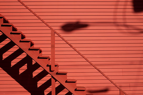 Red Wall & Stairs
